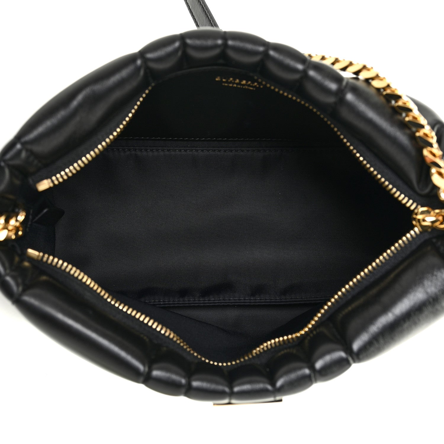 Burberry Calfskin Quilted Small Lola Zip Black 5 of 10