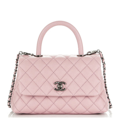 Chanel Caviar Quilted Mini Coco Handle Flap Light Pink 1 of 7