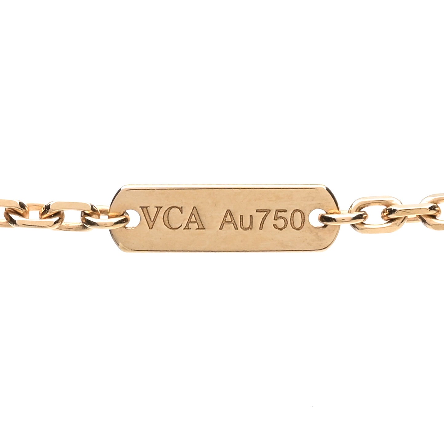 18K Yellow Gold Black Onyx Magic Alhambra Pendant Necklace