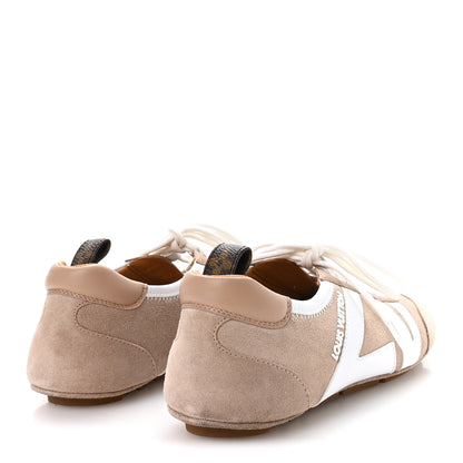 Louis Vuitton Suede Calfskin LV Sneakerina 37.5 Hazelnut Brown 5 of 8