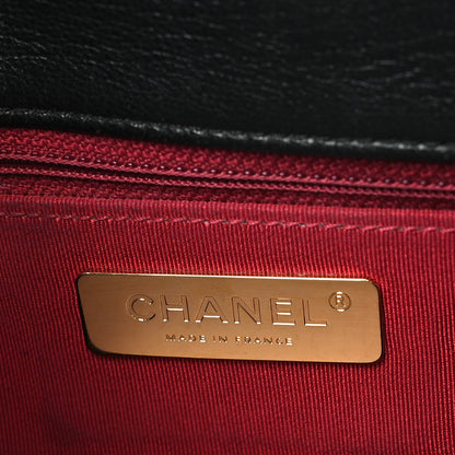 Chanel Goatskin Quilted Large Chanel 19 Flap Black 6 of 11