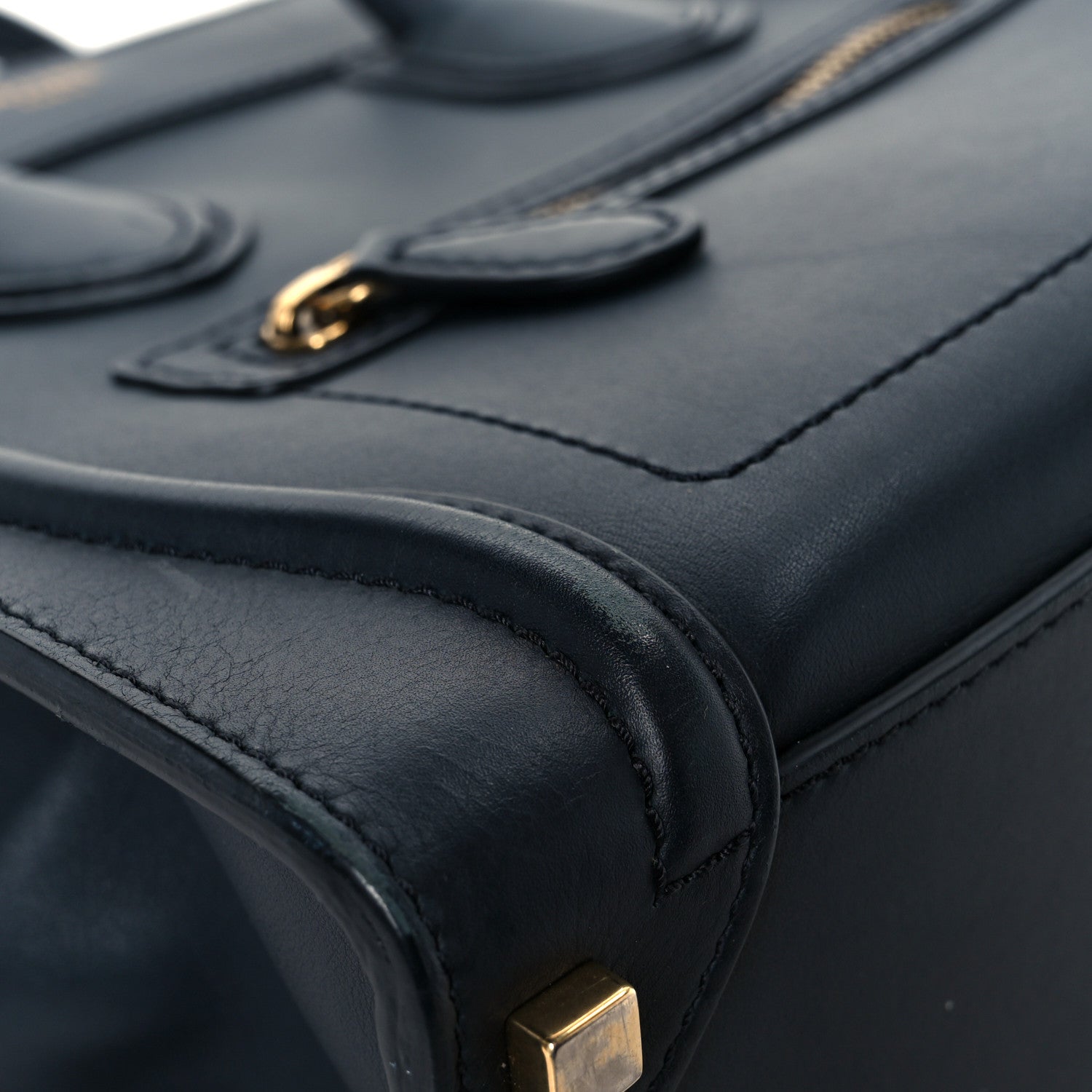 Celine Smooth Calfskin Micro Luggage Navy Blue 12 of 13
