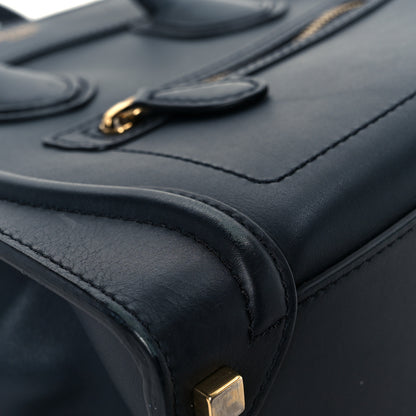 Celine Smooth Calfskin Micro Luggage Navy Blue 12 of 13