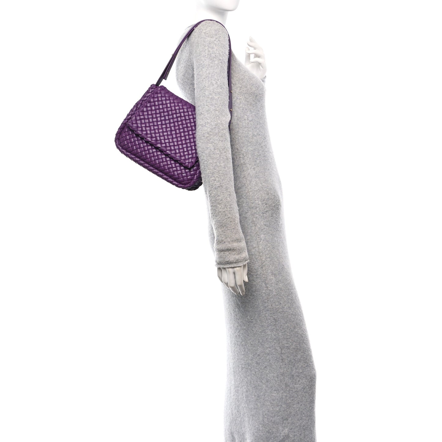 Nappa Intrecciato Small Cobble Messenger Bag Monalisa