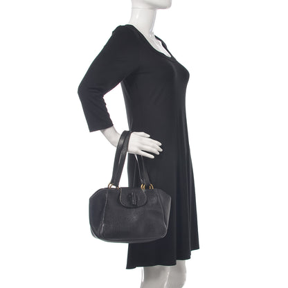 Prada Vitello Daino Turnlock Shoulder Bag Black 2 of 15