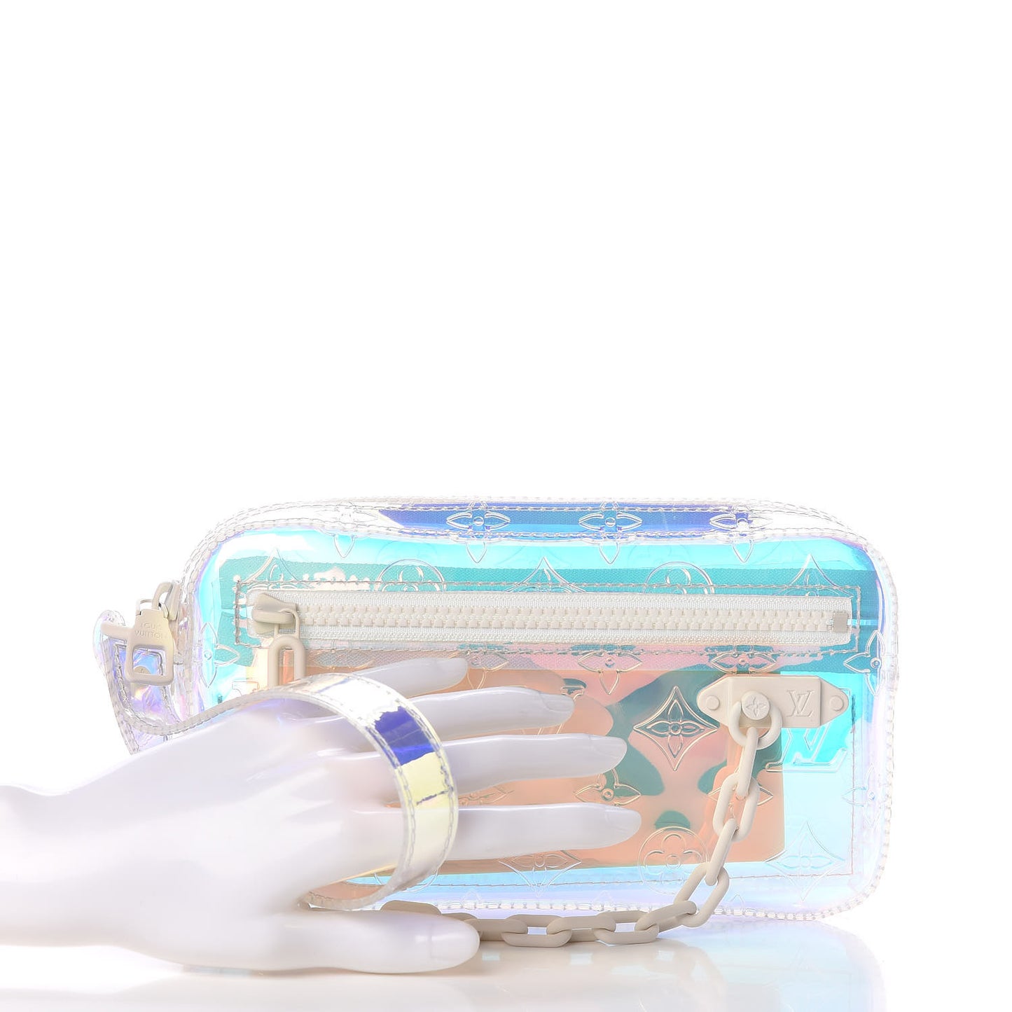 PVC Monogram Pochette Volga Iridescent Prism