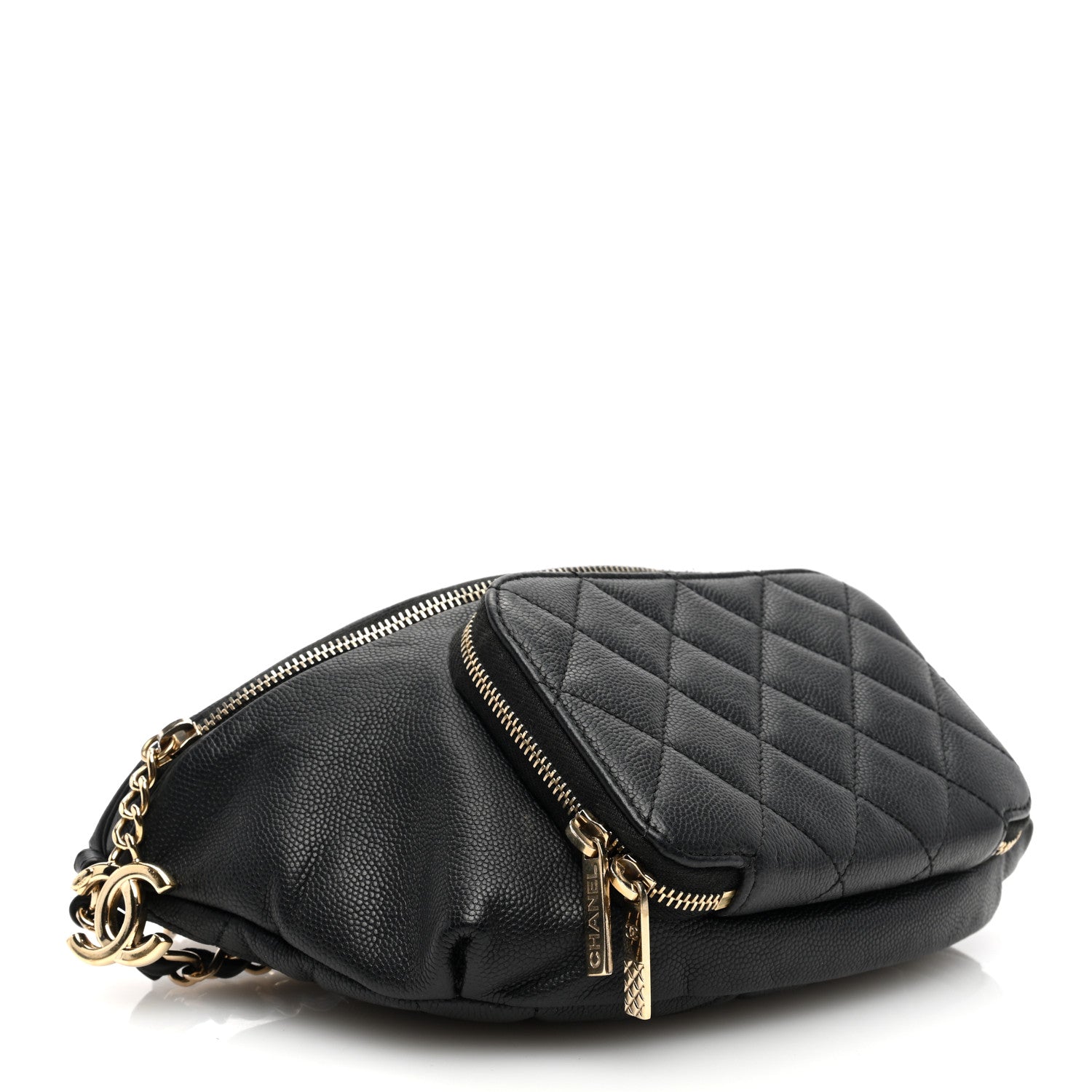 Chanel Caviar Quilted Business Affinity Waist Belt Bag Black 3 of 9