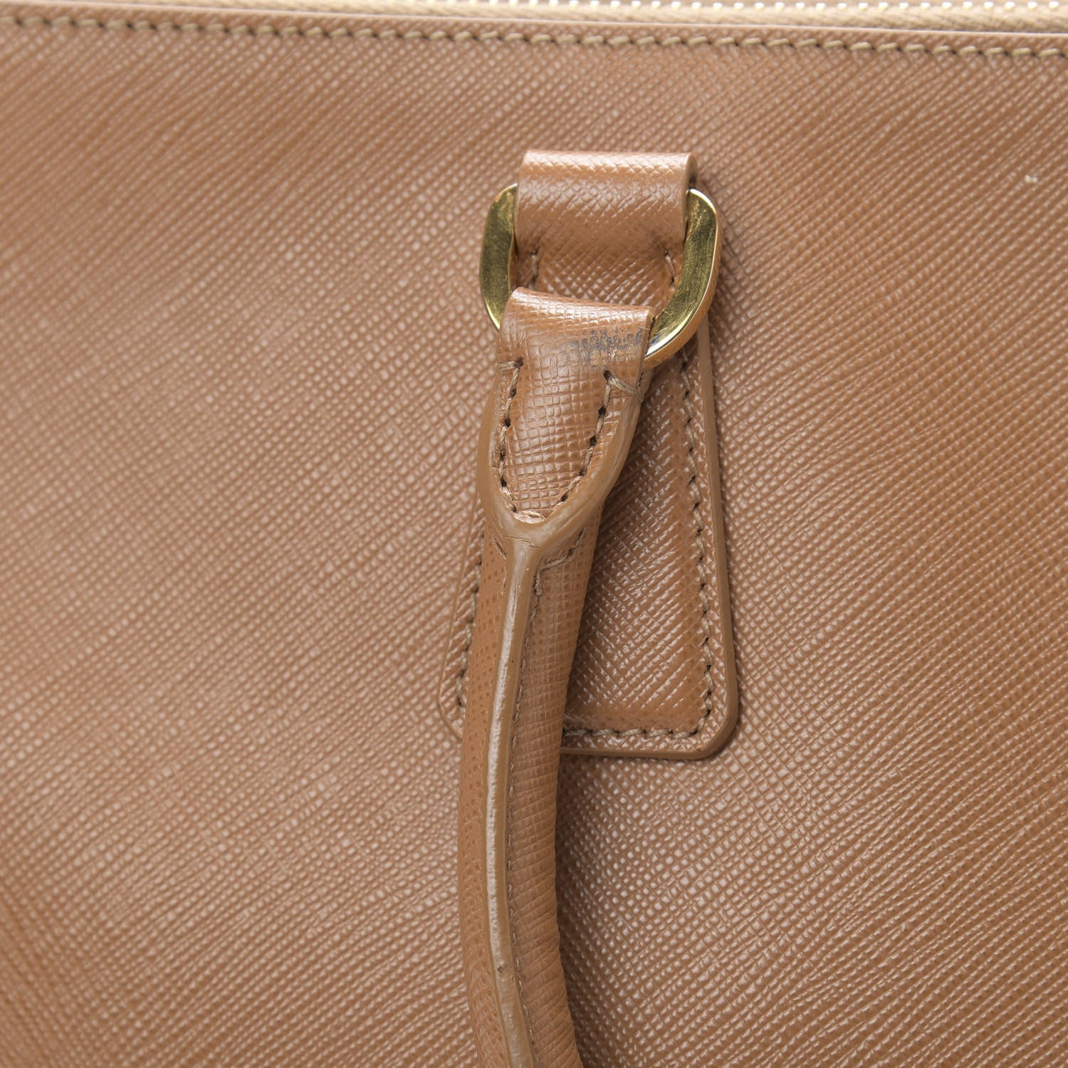 Prada Saffiano Large Galleria Double Zip Tote Caramel 18 of 23