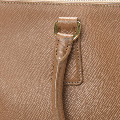 Prada Saffiano Large Galleria Double Zip Tote Caramel 18 of 23