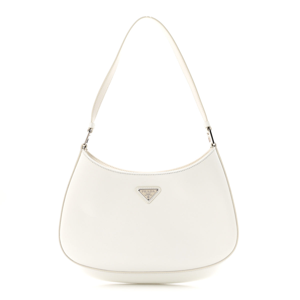 Prada Spazzolato Cleo Shoulder Bag White 1 of 10