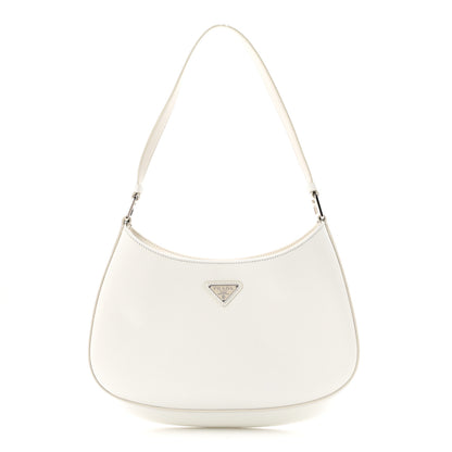Prada Spazzolato Cleo Shoulder Bag White 1 of 10