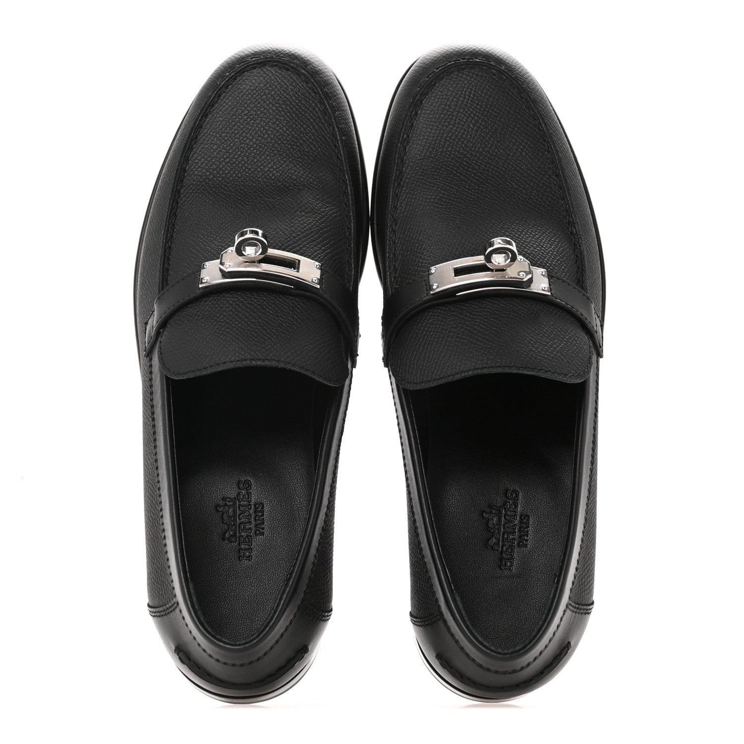 Hermes Epsom Womens Destin Loafer 36 Black 2 of 11