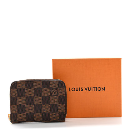 Louis Vuitton Damier Ebene Zippy Coin Purse Rose Ballerine 7 of 7