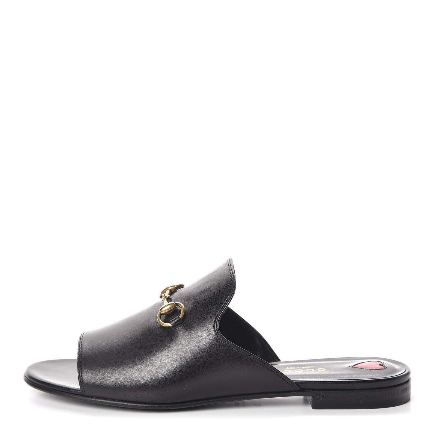 Malaga Kid Horsebit Slide Sandals 38 Black