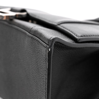 Balenciaga Grained Calfskin Small Hourglass Top Handle Bag Black 9 of 9