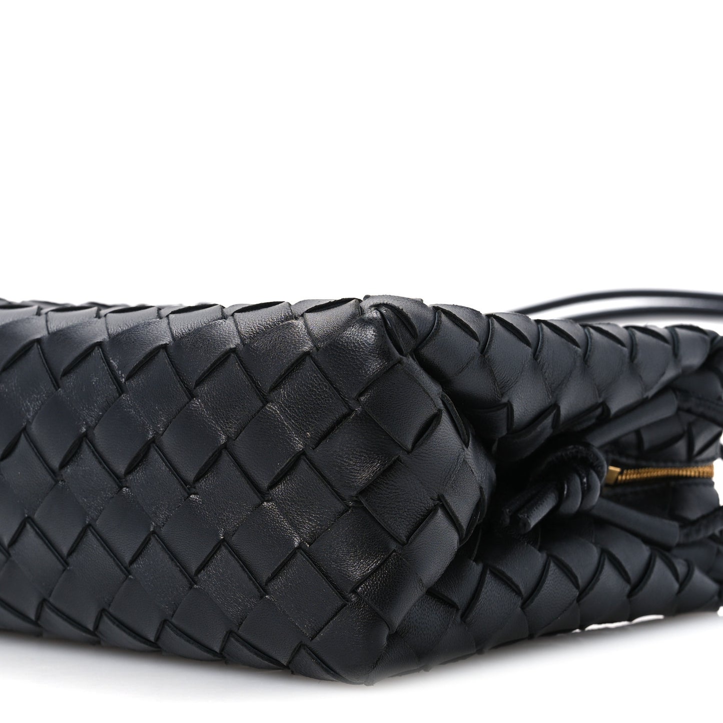Nappa Intrecciato Small Loop Camera Bag Black
