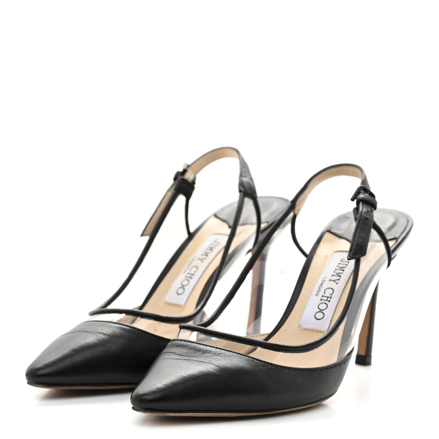 Jimmy Choo Kid PVC Erin 85 Pumps 37 Black 4 of 8