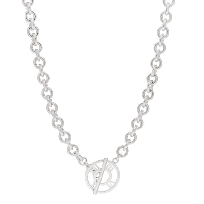 Tiffany Sterling Silver Atlas Toggle Chain Necklace 1 of 5