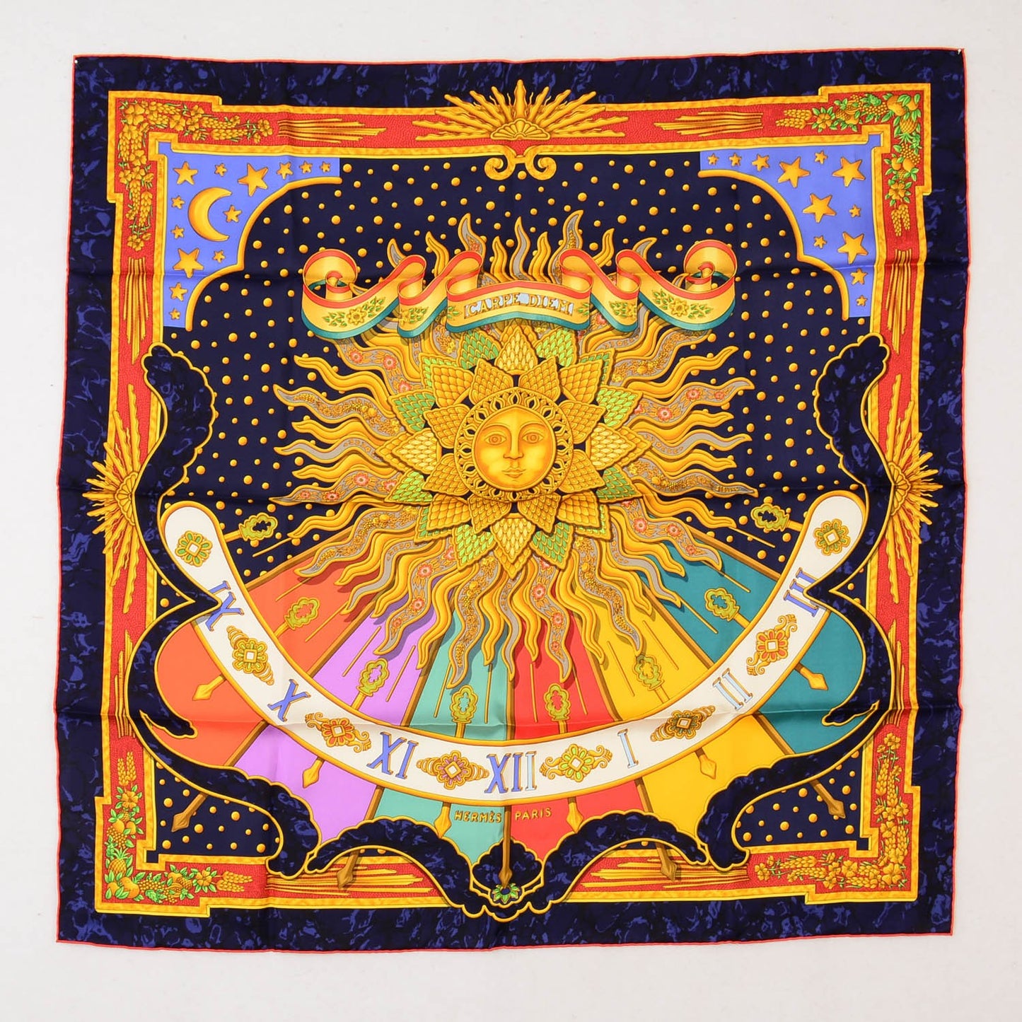 Silk Carpe Diem Scarf 90