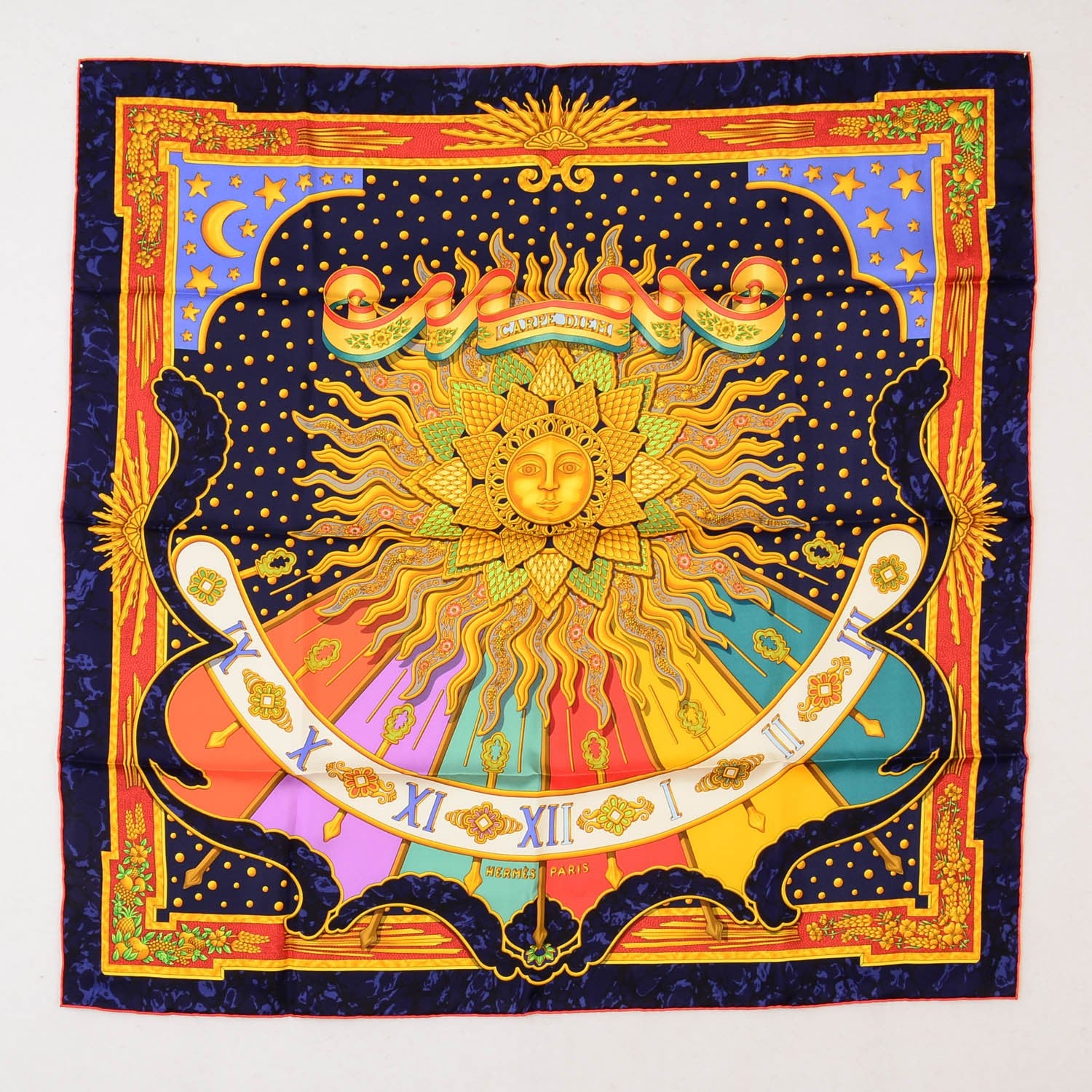 Hermes Silk Carpe Diem Scarf 90 2 of 6