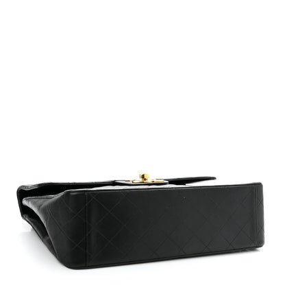 Chanel Lambskin Quilted XL Jumbo Single Flap Black 4 of 10