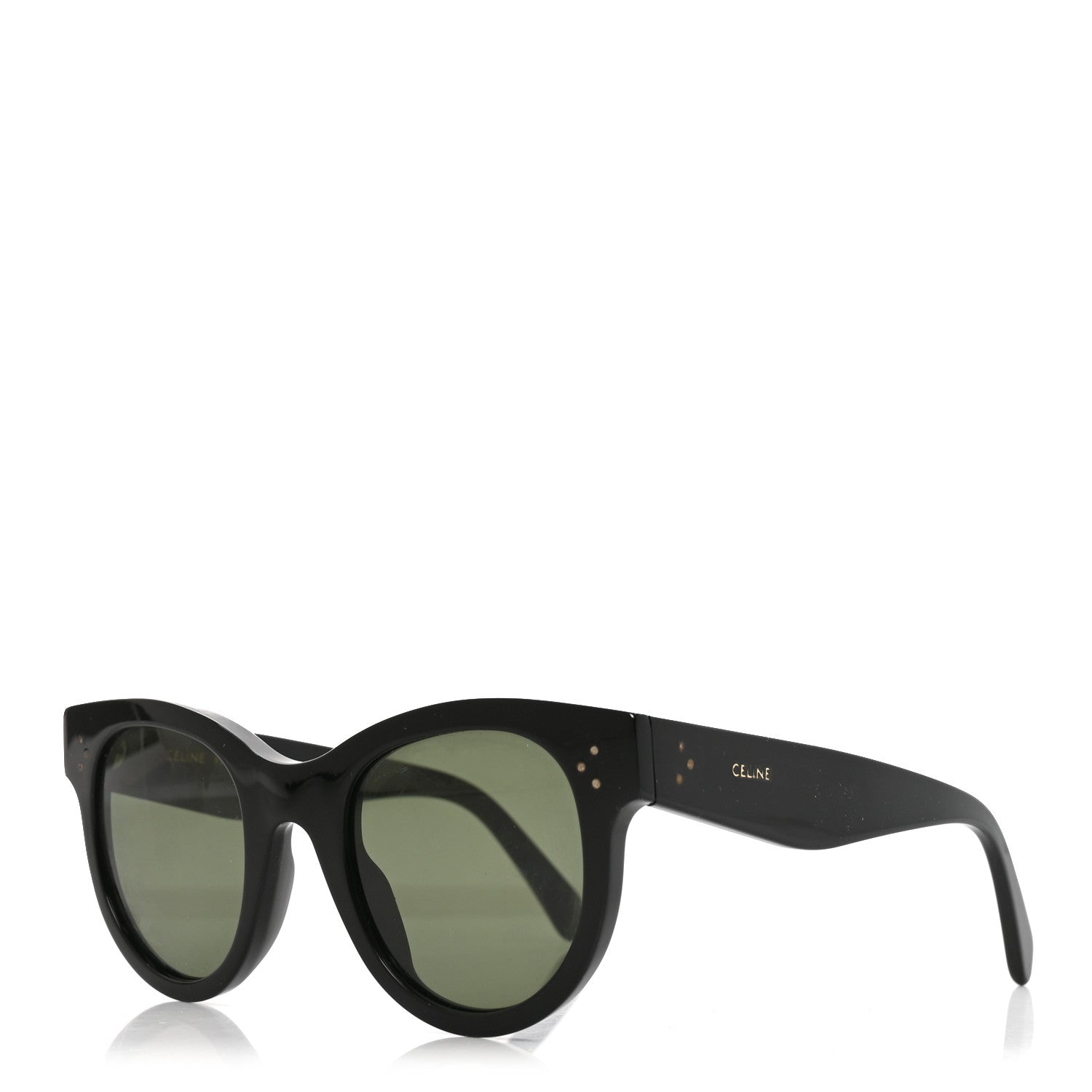 Celine Acetate Studded Mineral Round Sunglasses CL40031 Black 1 of 7