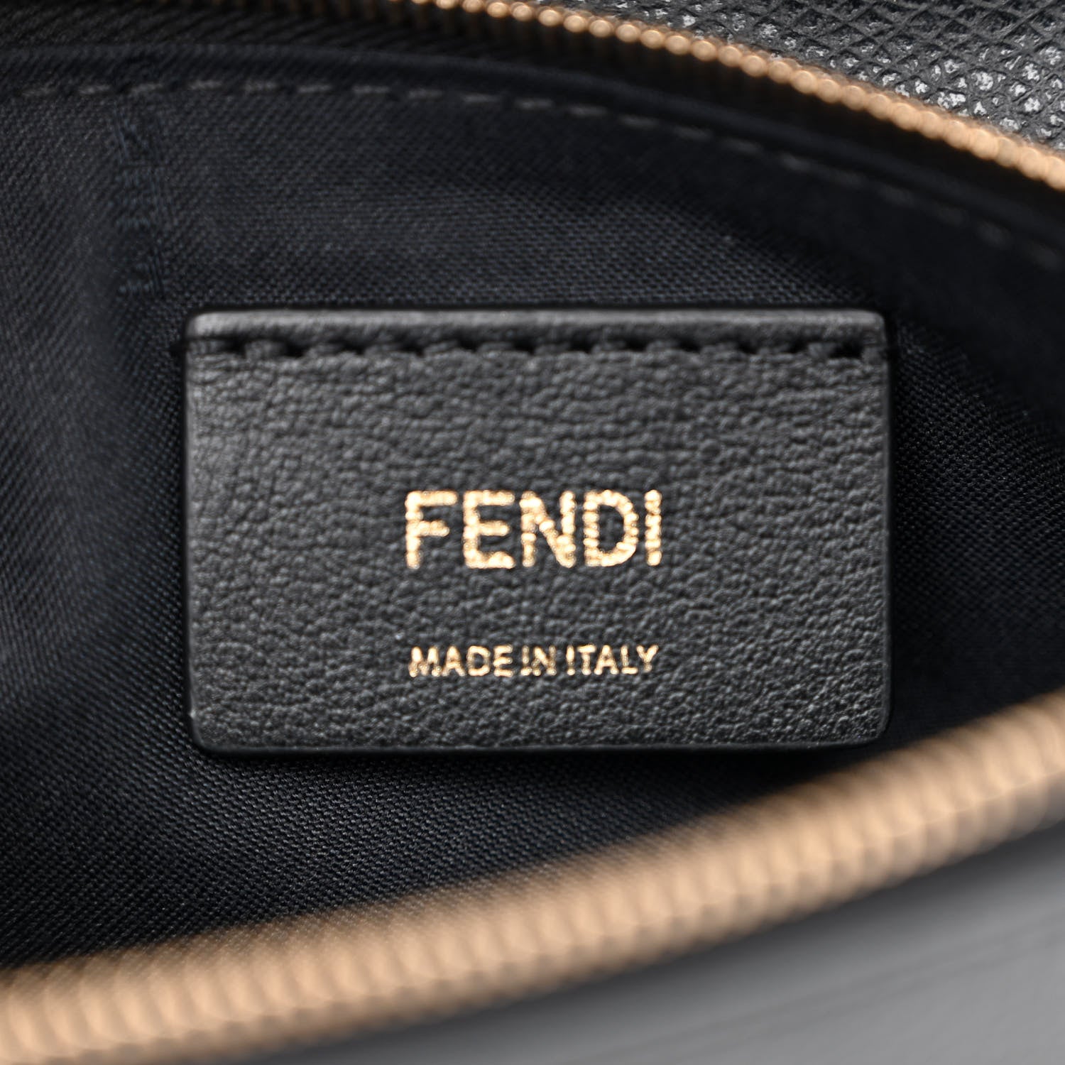 Fendi Vitello Cruise F is Fendi Medium Envelope Wallet on Chain Black 6 of 11