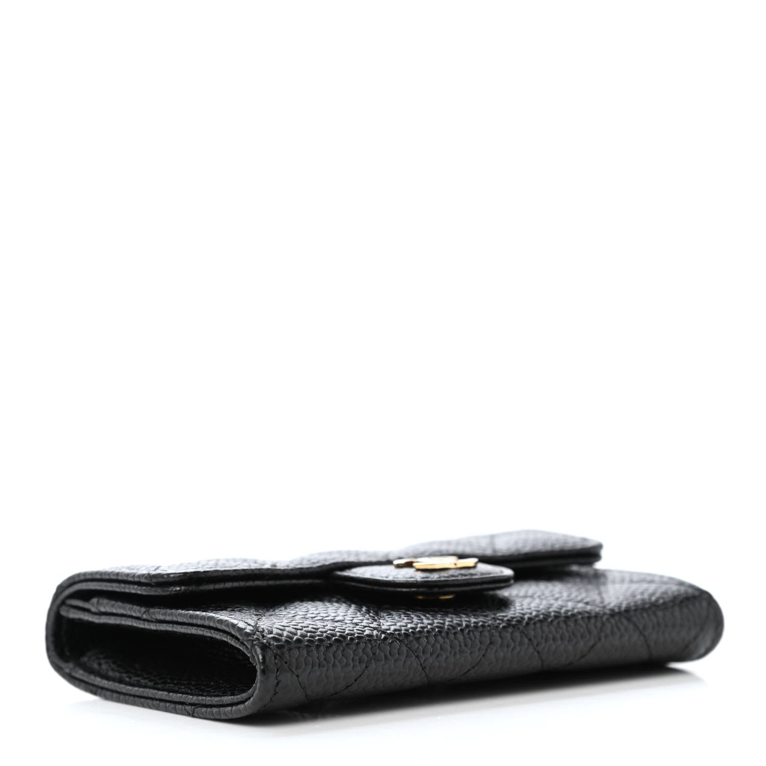 Chanel Caviar Quilted Flap Card Holder Black 3 of 4