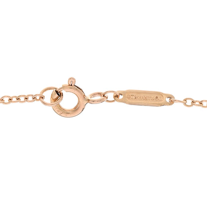 Tiffany 18K Rose Gold Diamond Knot Necklace 4 of 5