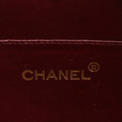Chanel Lambskin Quilted Small Half Moon Clutch Black 6 of 12