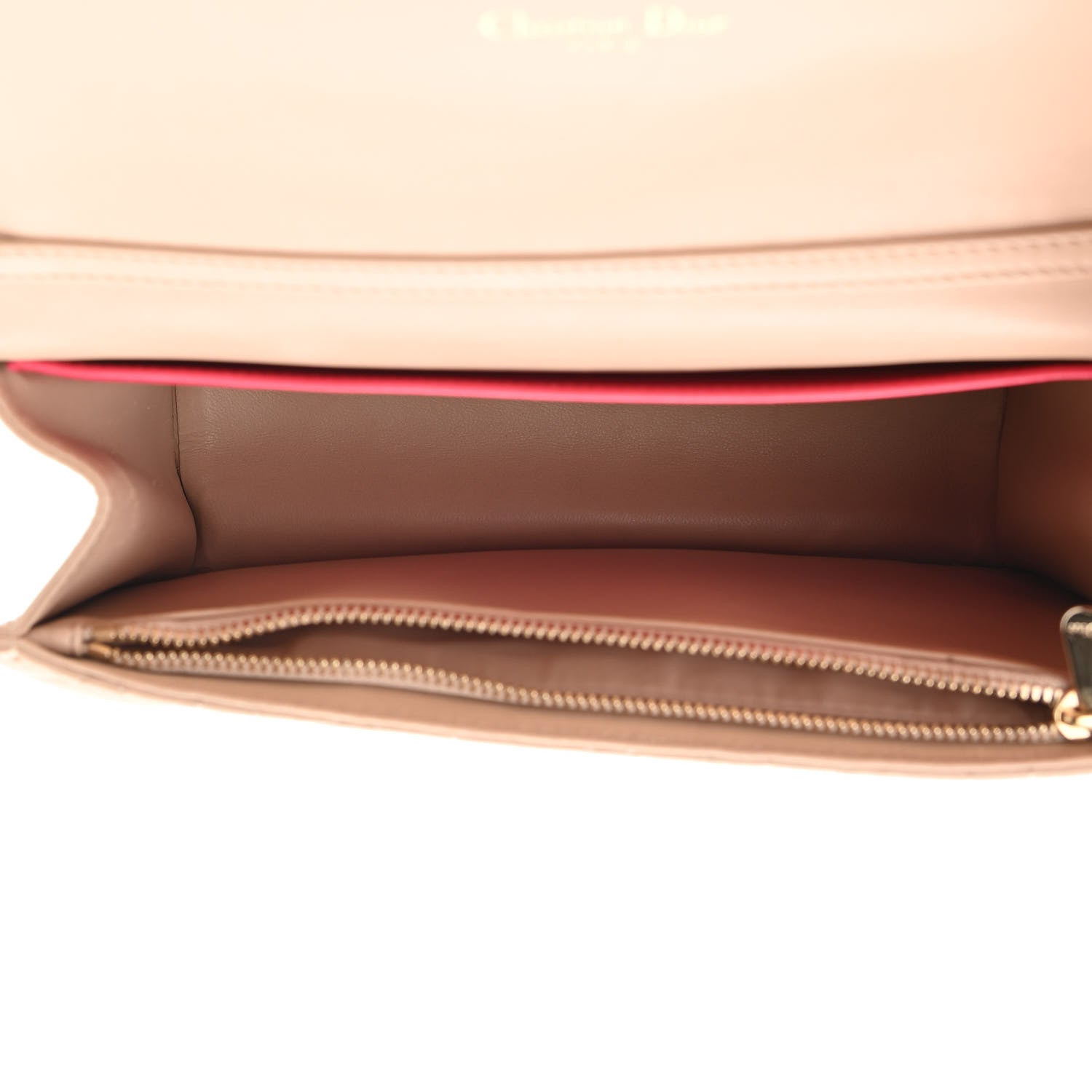 Christian Dior Lambskin Cannage Miss Dior Promenade Pouch Beige 5 of 10