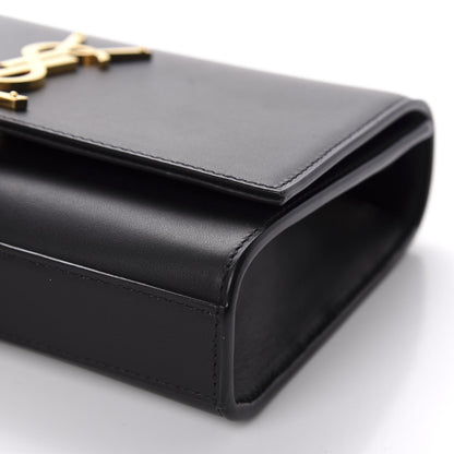 Saint Laurent Smooth Calfskin Small Classic Monogram Kate Tassel Satchel Black 7 of 11