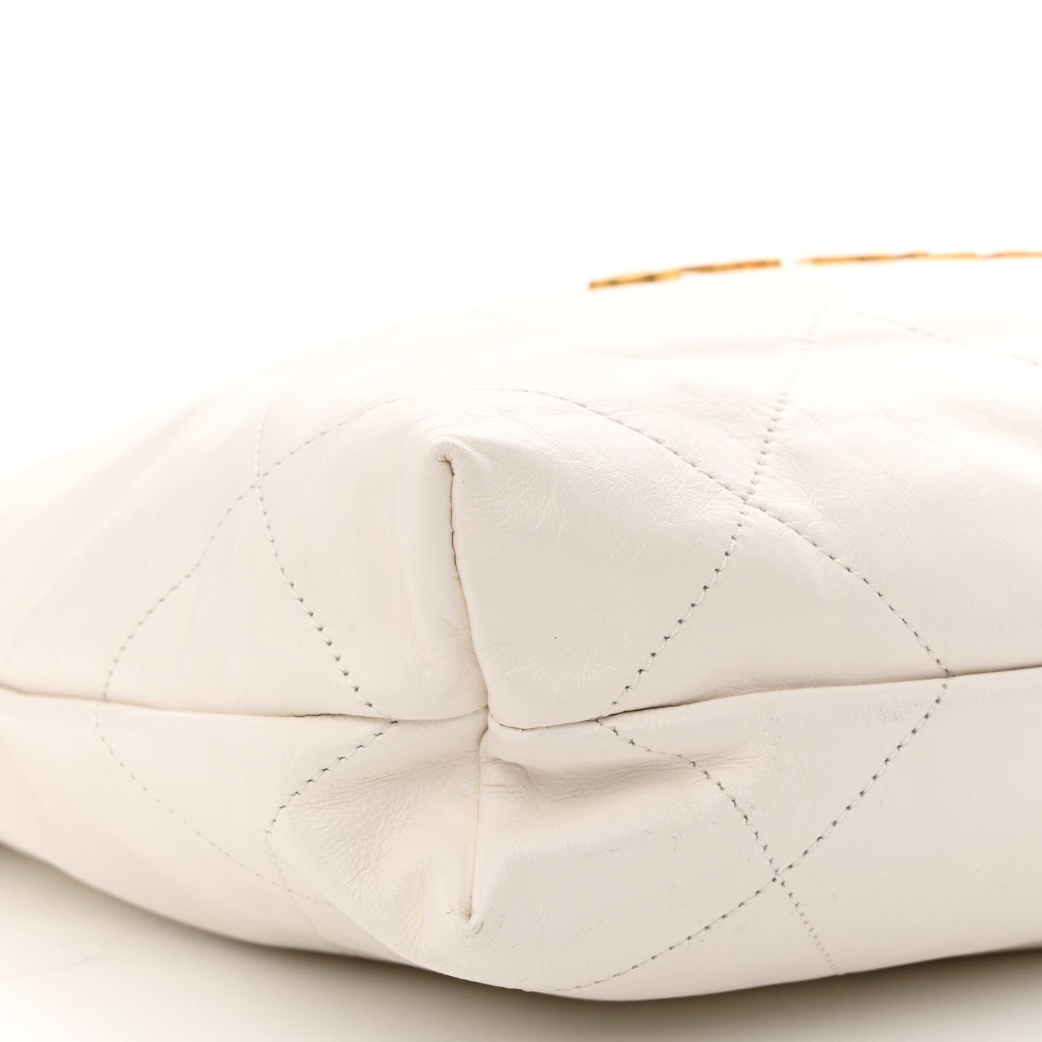 Chanel Shiny Calfskin Quilted Small Chanel 22 White 11 of 12