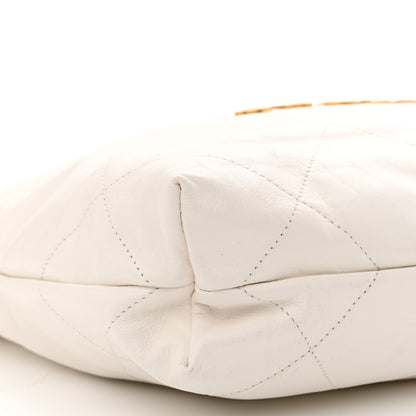 Chanel Shiny Calfskin Quilted Small Chanel 22 White 11 of 12