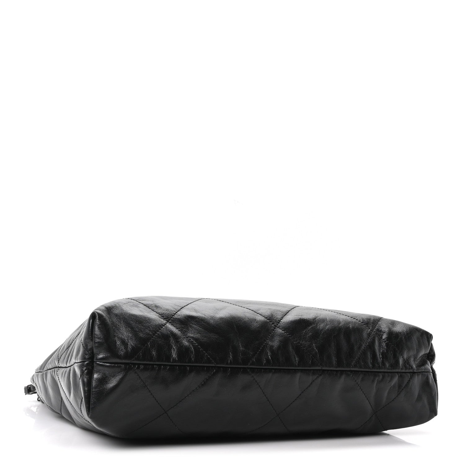 Chanel Shiny Calfskin Quilted Monochrome Small Chanel 22 Black 4 of 10