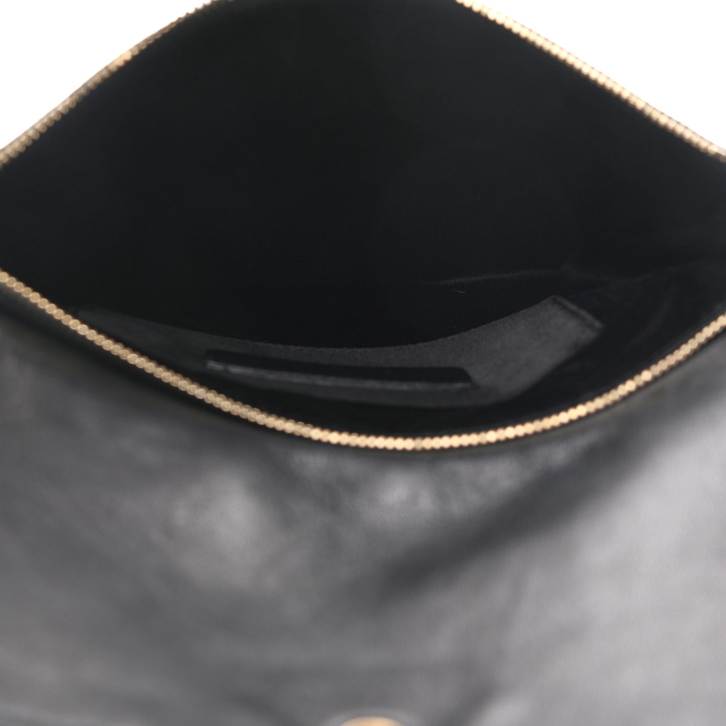 Calfskin Studded Skull Bag Black