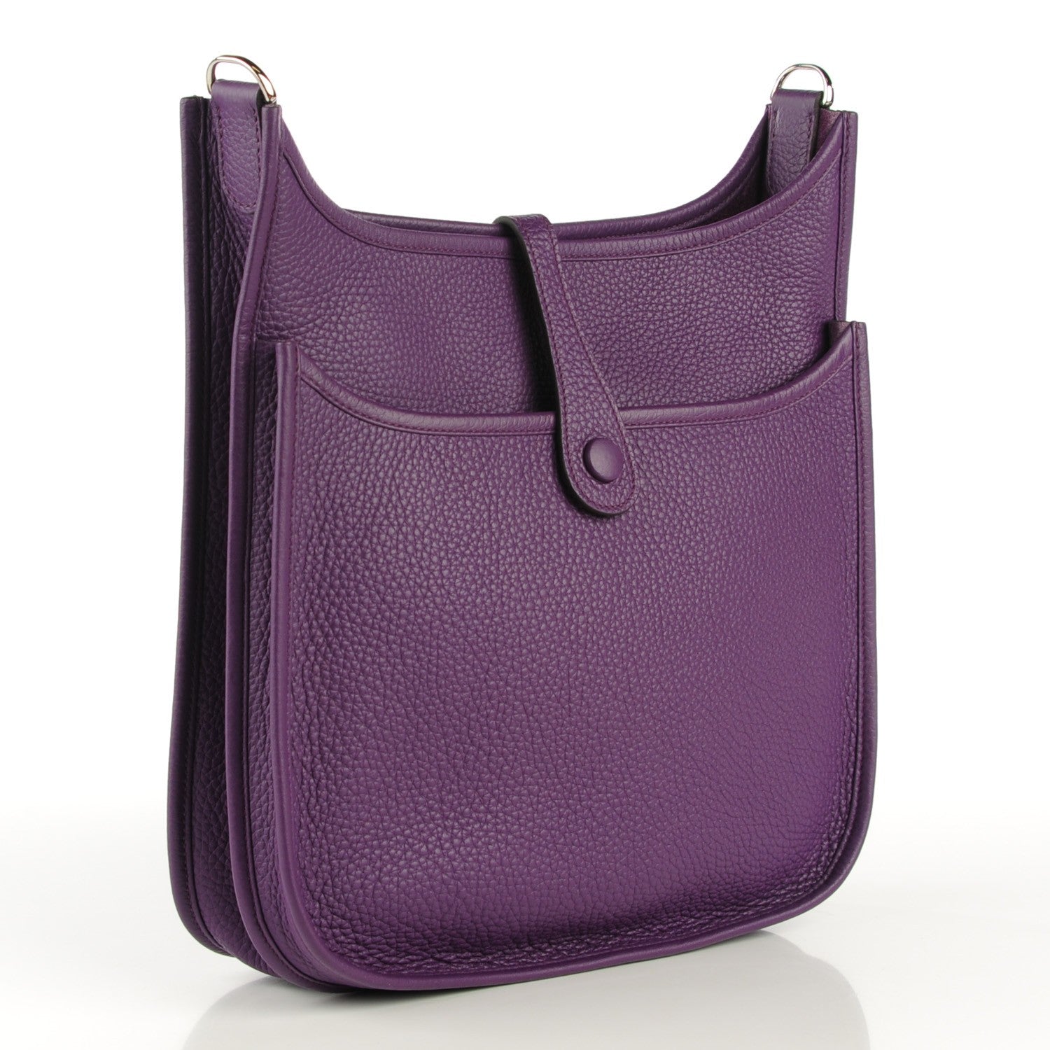 Hermes Taurillon Clemence Evelyne III PM Ultraviolet 3 of 9