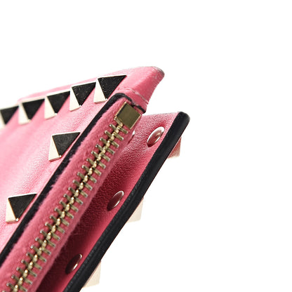 Valentino Garavani Vitello Rockstud Coin Case Card Holder Shadow Pink 11 of 14
