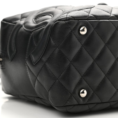 Chanel Calfskin Quilted Large Cambon Bowler Black 9 of 11