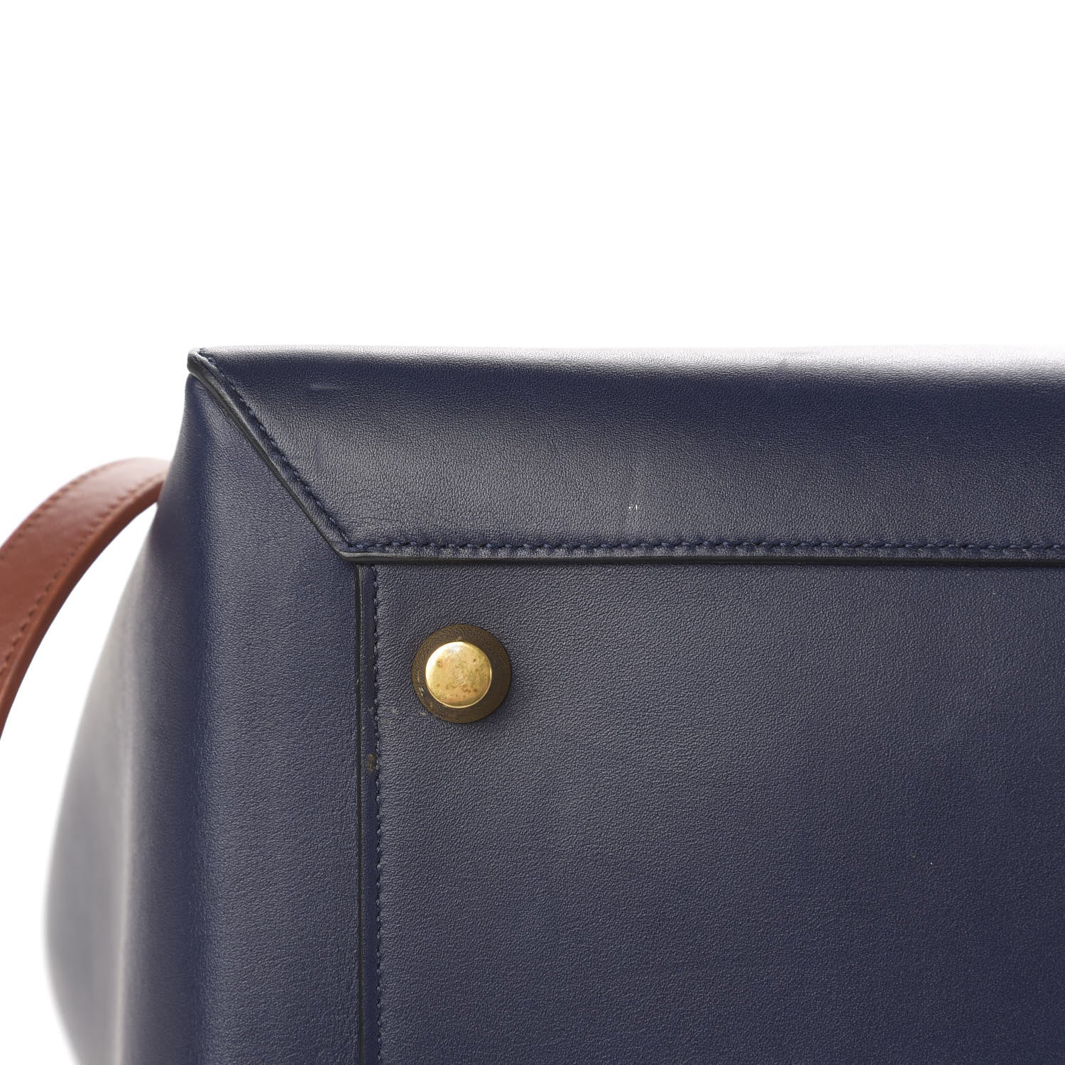 Celine Smooth Calfskin Large Bi-Color Belt Bag Midnight 14 of 16