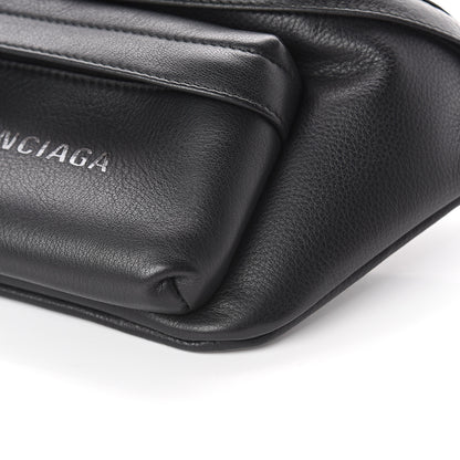 Balenciaga Smooth Calfskin Logo Large Everyday Beltpack Black 8 of 8