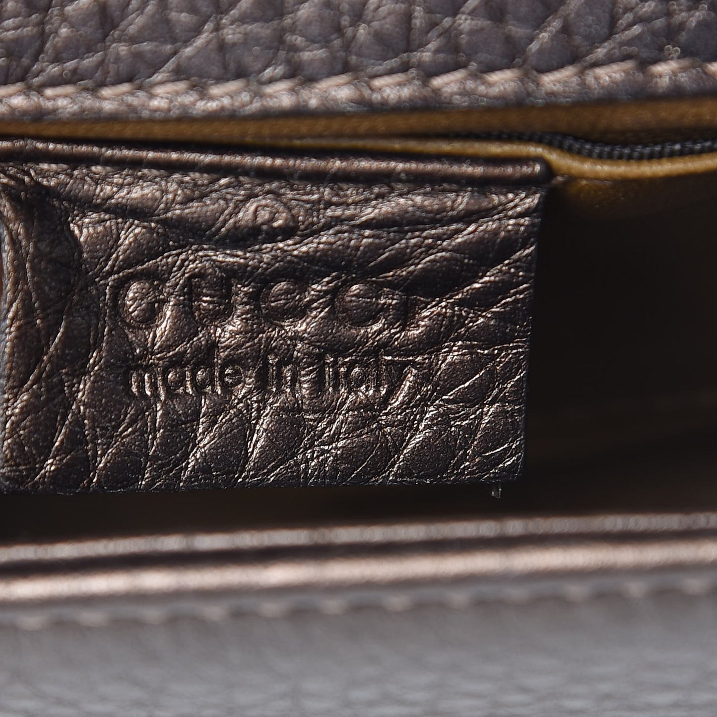 Calfskin Mini Bamboo Night Evening Bag Bronze