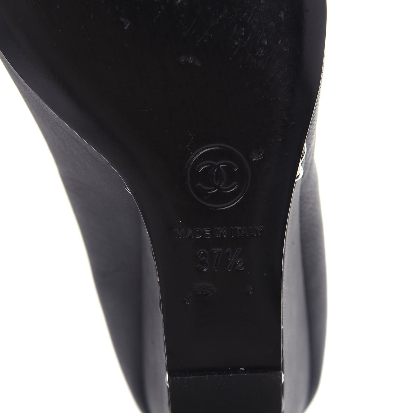 Lambskin Patent Cap Toe Wedges 37.5 Black