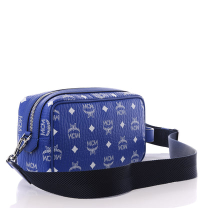 MCM Visetos Dopp Kit Crossbody Blue 2 of 8
