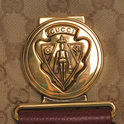 Gucci Monogram Aviatrix Medium Boston Ebony Bordeaux 5 of 8
