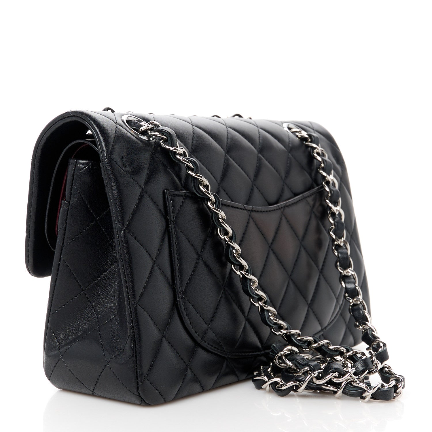 Chanel Lambskin Quilted Small Double Flap Black 3 of 12
