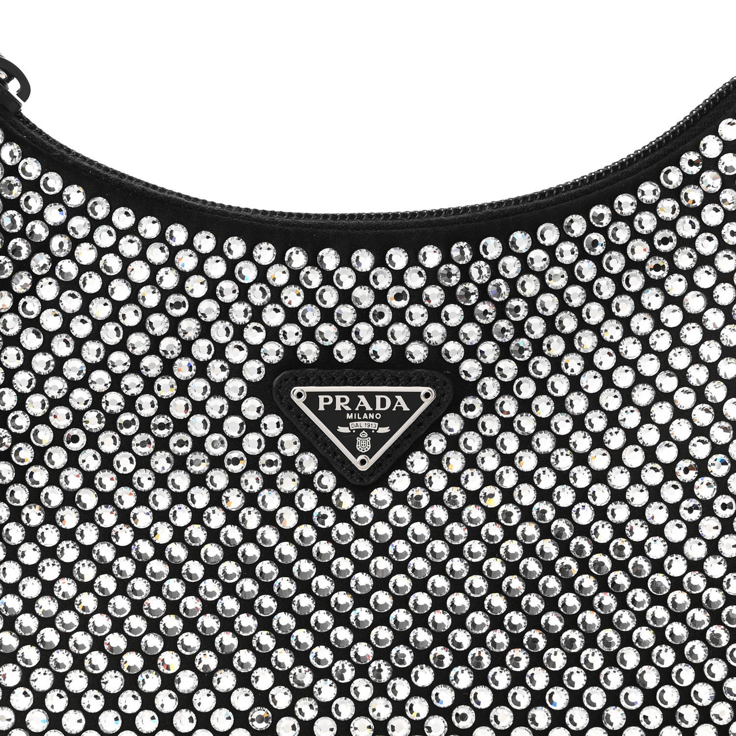 Satin Crystal Mini Re-Edition 2000 Bag Cristal