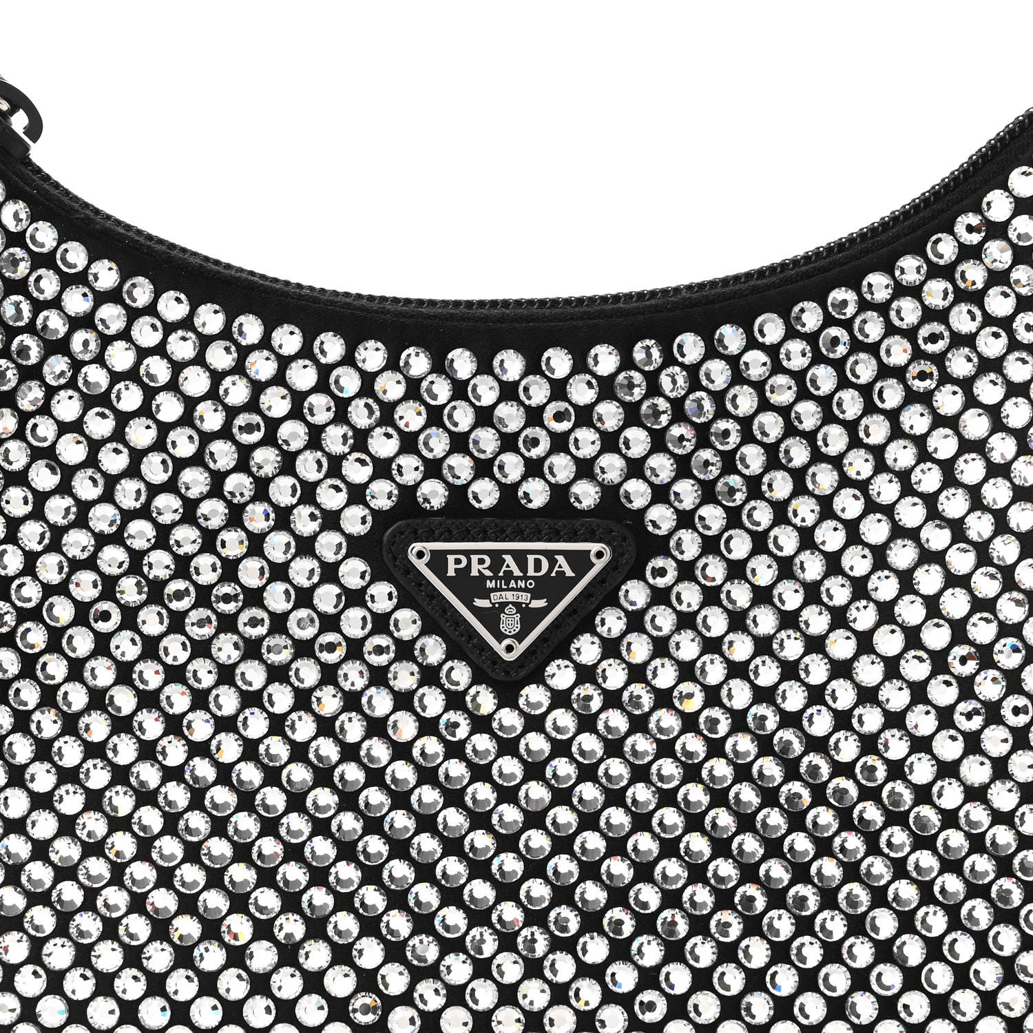 Prada Satin Crystal Mini Re-Edition 2000 Bag Cristal 7 of 10