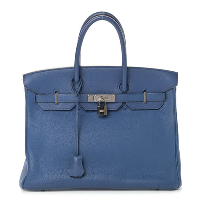 Hermes Togo Birkin 35 Bleu Brighton 1 of 14