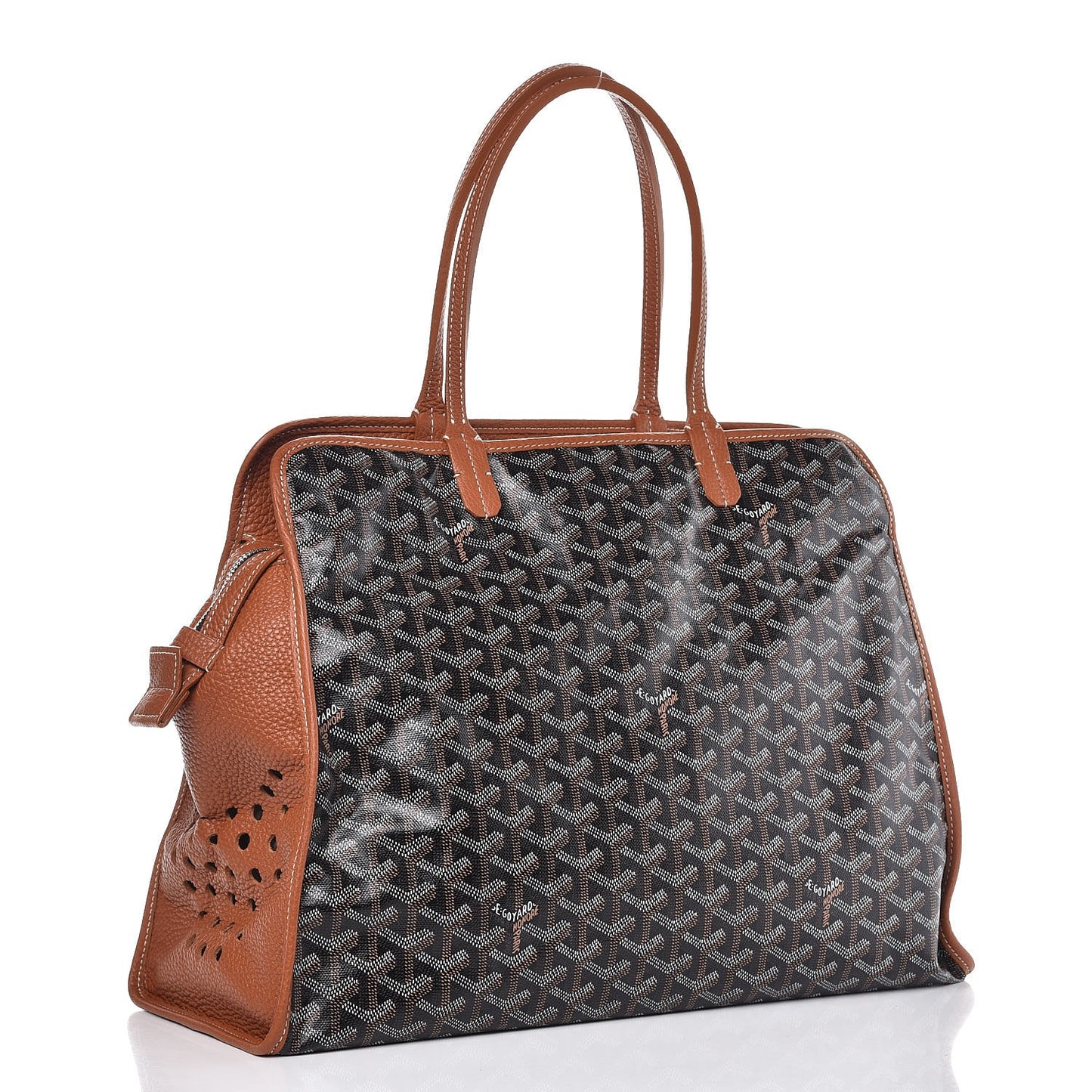 Goyardine Sac Hardy Pet Carrier PM Black Gold